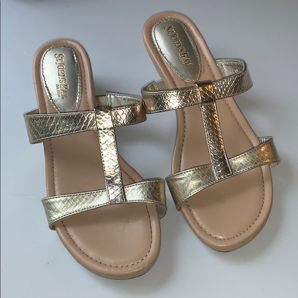 Gold sandals